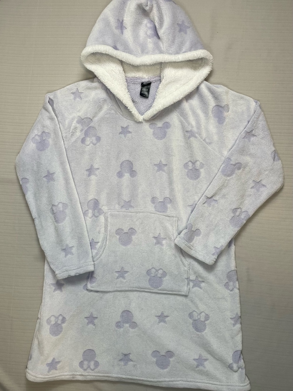 ✨ ✨ EUC Disney Minnie Mouse Sherpa-Lined Fleece Lounge Hoodie Lounger ✨